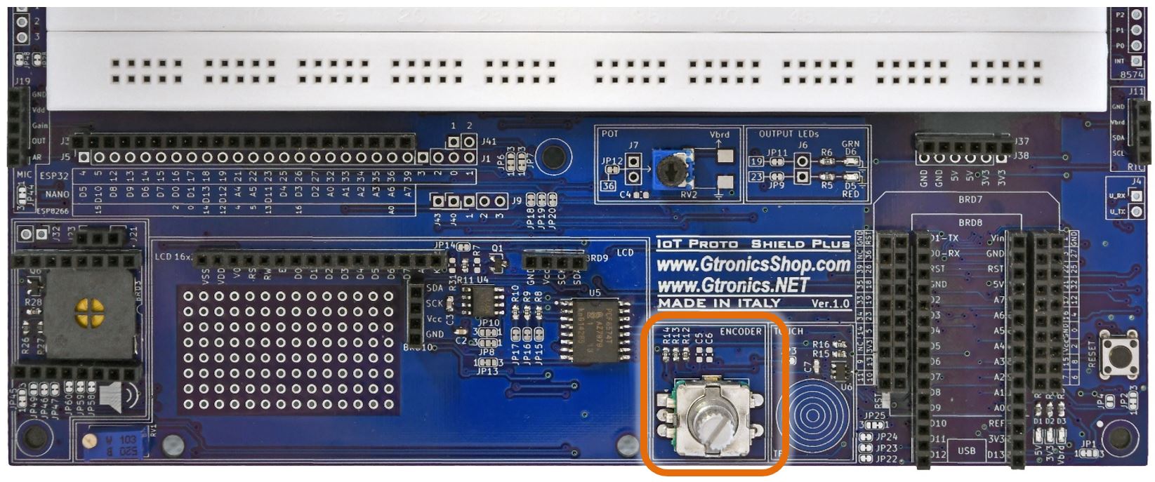 ENC section of the IoT Proto Shield Plus