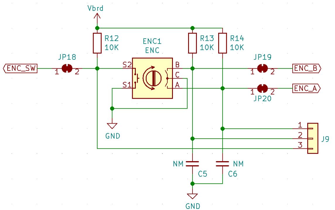 Schematic of the ENC section of the IoT Proto Shield Plus