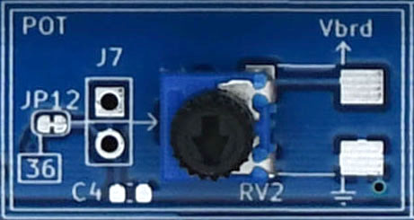 POT section of the IoT Proto Shield Plus