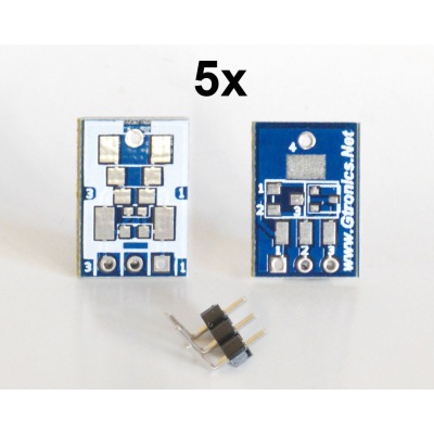 SMD to breadboard adapter (5 pcs pack)