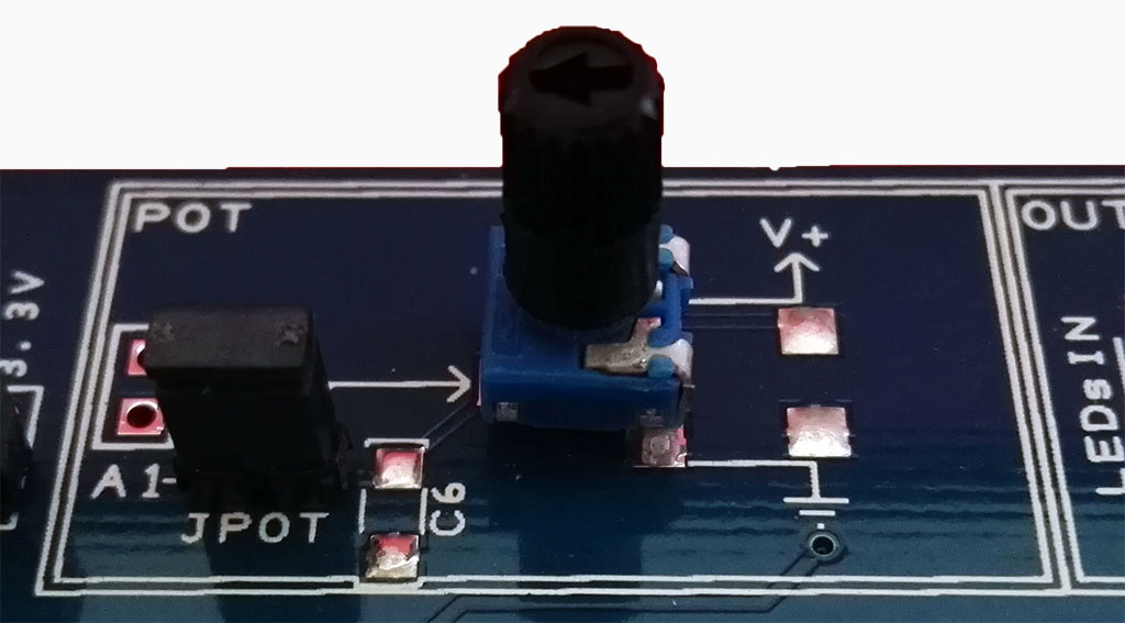 The Proto Shield Plus Potentiometer JPOT closed