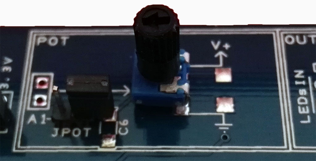 The Proto Shield Plus Potentiometer JPOT open