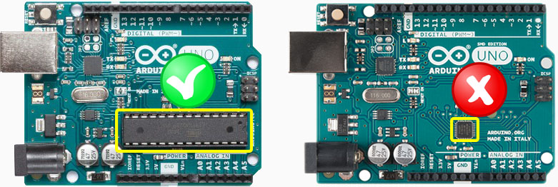 Arduino DIL and SMD