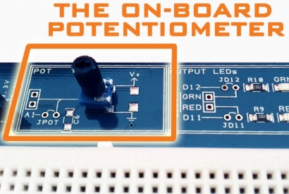 The Proto Shield Plus on-board Potentiometer