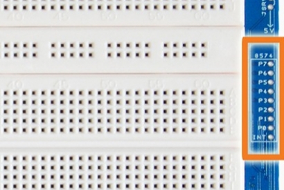 The PCF8574 I2C I/O expander of the Proto Shield Plus