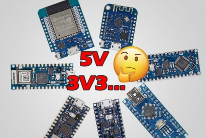 5V e 3V3 sulla IoT Proto Shield Plus