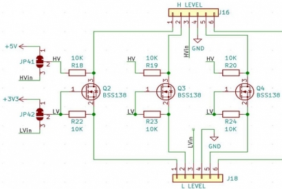 Il Level Shifter integrato della IoT Proto Shield Plus 