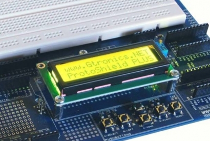 Using an LCD display with the Proto Shield Plus - I2C configuration